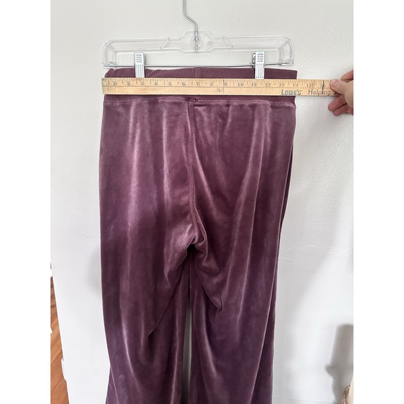 Sundance S Velvet Velour Set‎ Aurora Hoodie & Crop Wide Leg Pants Purple - Picture 8 of 9